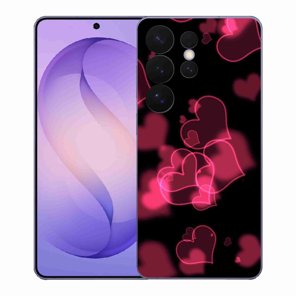 Gélový kryt mmCase na Samsung Galaxy S26 Ultra - červená srdiečka