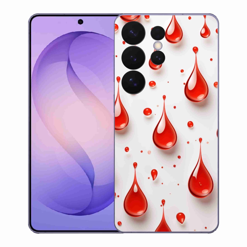 Gélový kryt mmCase na Samsung Galaxy S26 Ultra - červené kvapky