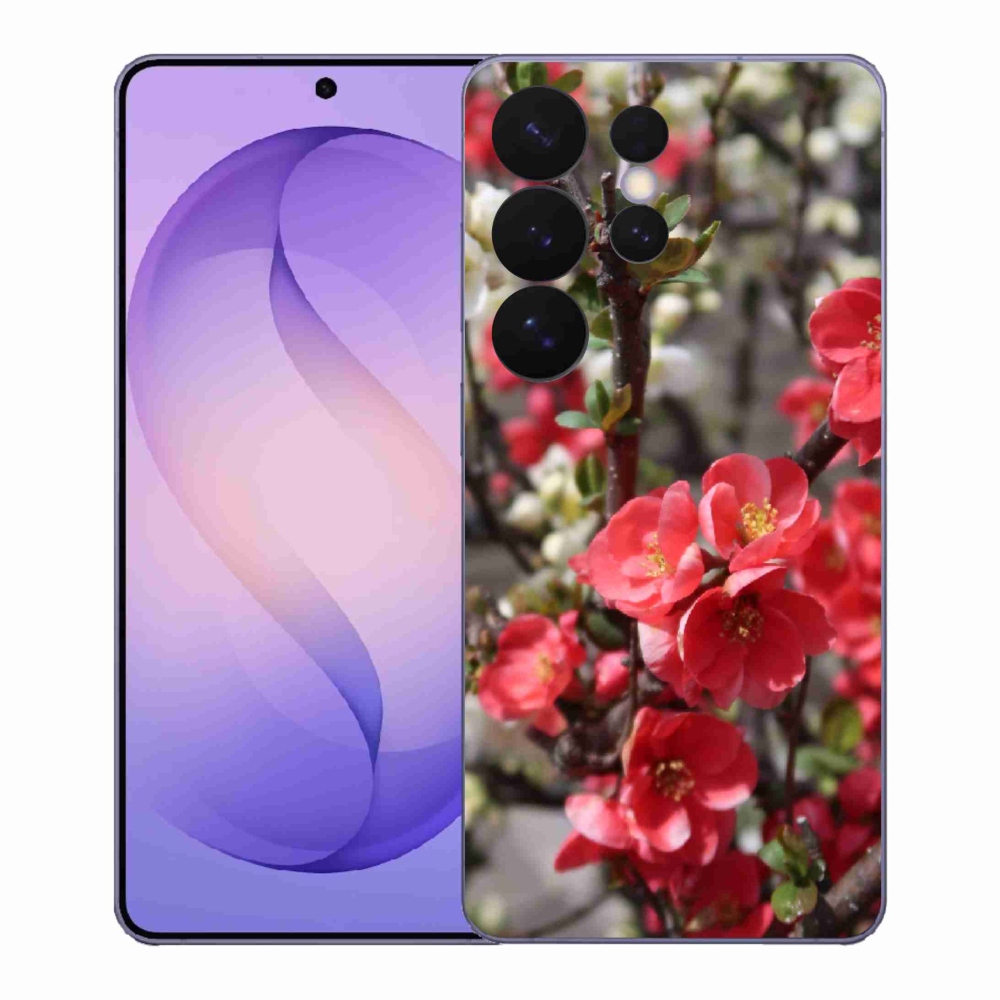 Gélový kryt mmCase na Samsung Galaxy S26 Ultra - červené kvety