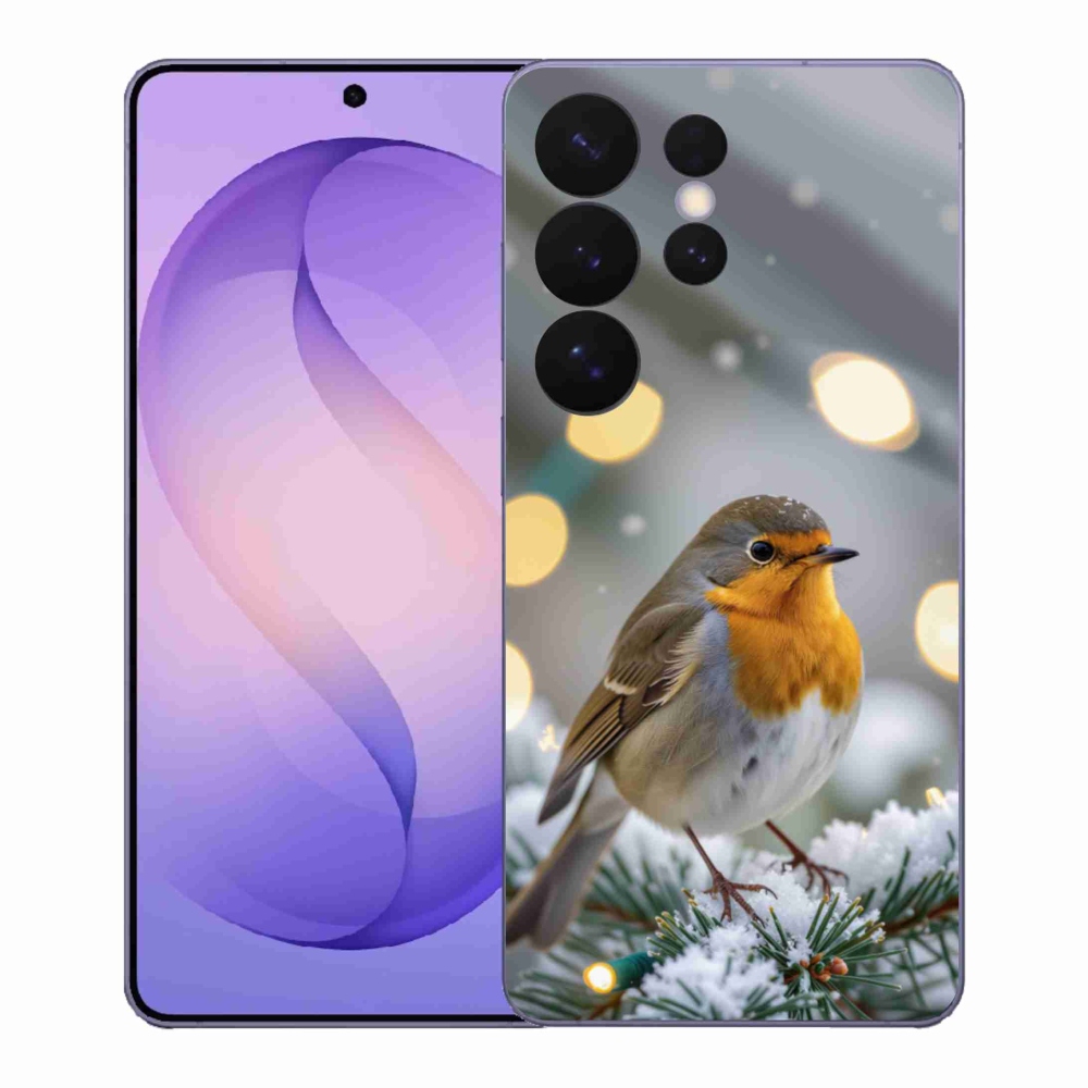 Gélový kryt mmCase na Samsung Galaxy S26 Ultra - červienka v zime