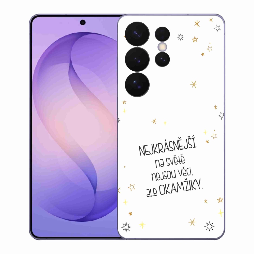 Gélový kryt mmCase na Samsung Galaxy S26 Ultra - citát 4 biele pozadie