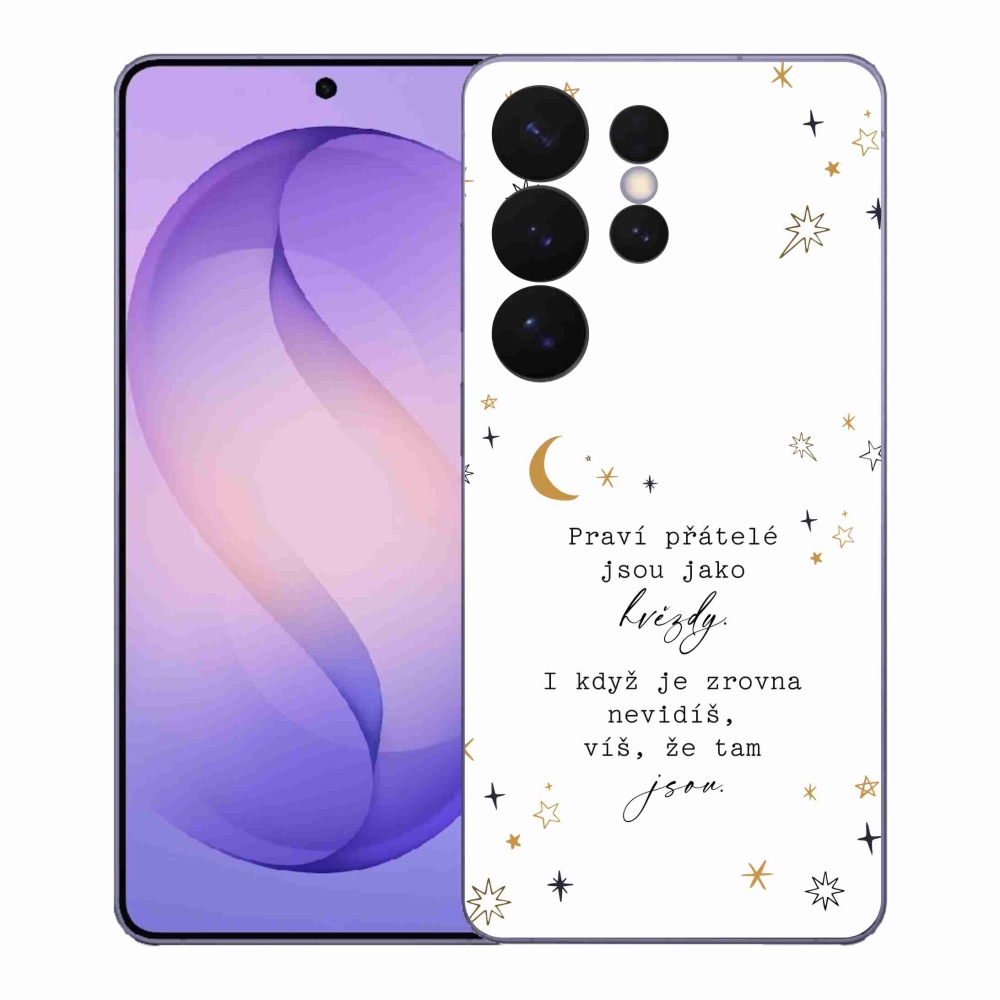 Gélový kryt mmCase na Samsung Galaxy S26 Ultra - citát 6 biele pozadie