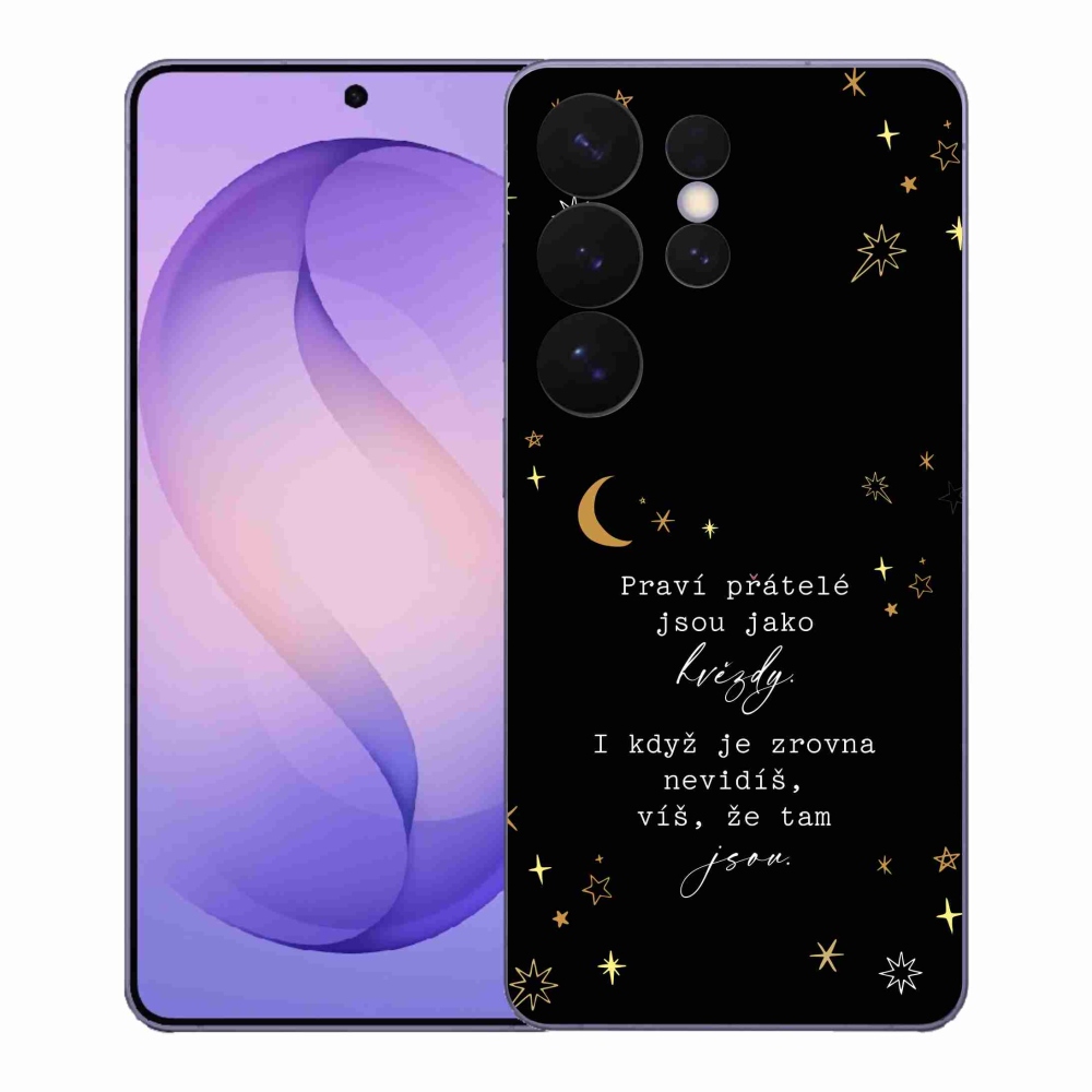 Gélový kryt mmCase na Samsung Galaxy S26 Ultra - citát 6 čierne pozadie