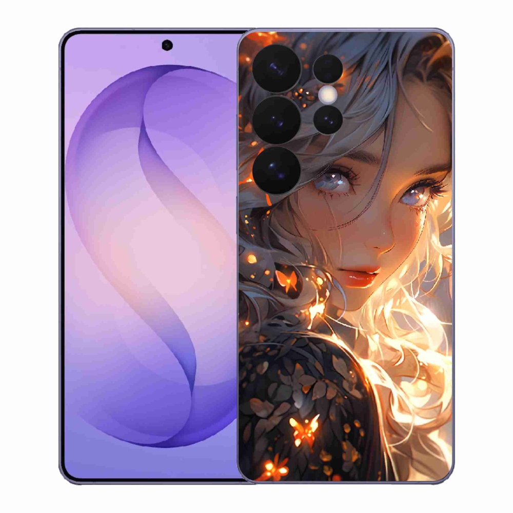 Gélový kryt mmCase na Samsung Galaxy S26 Ultra - dievča a motýle