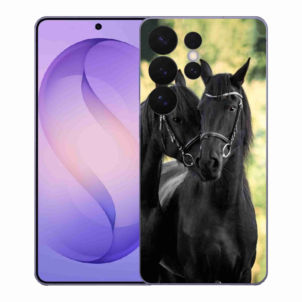 Gélový kryt mmCase na Samsung Galaxy S26 Ultra - dva čierne kone