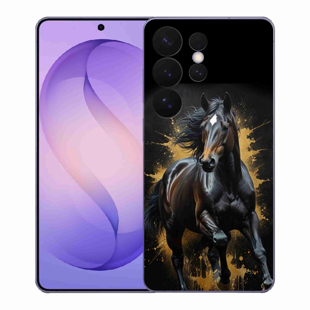 Gélový kryt mmCase na Samsung Galaxy S26 Ultra - elegantný čierny žrebec