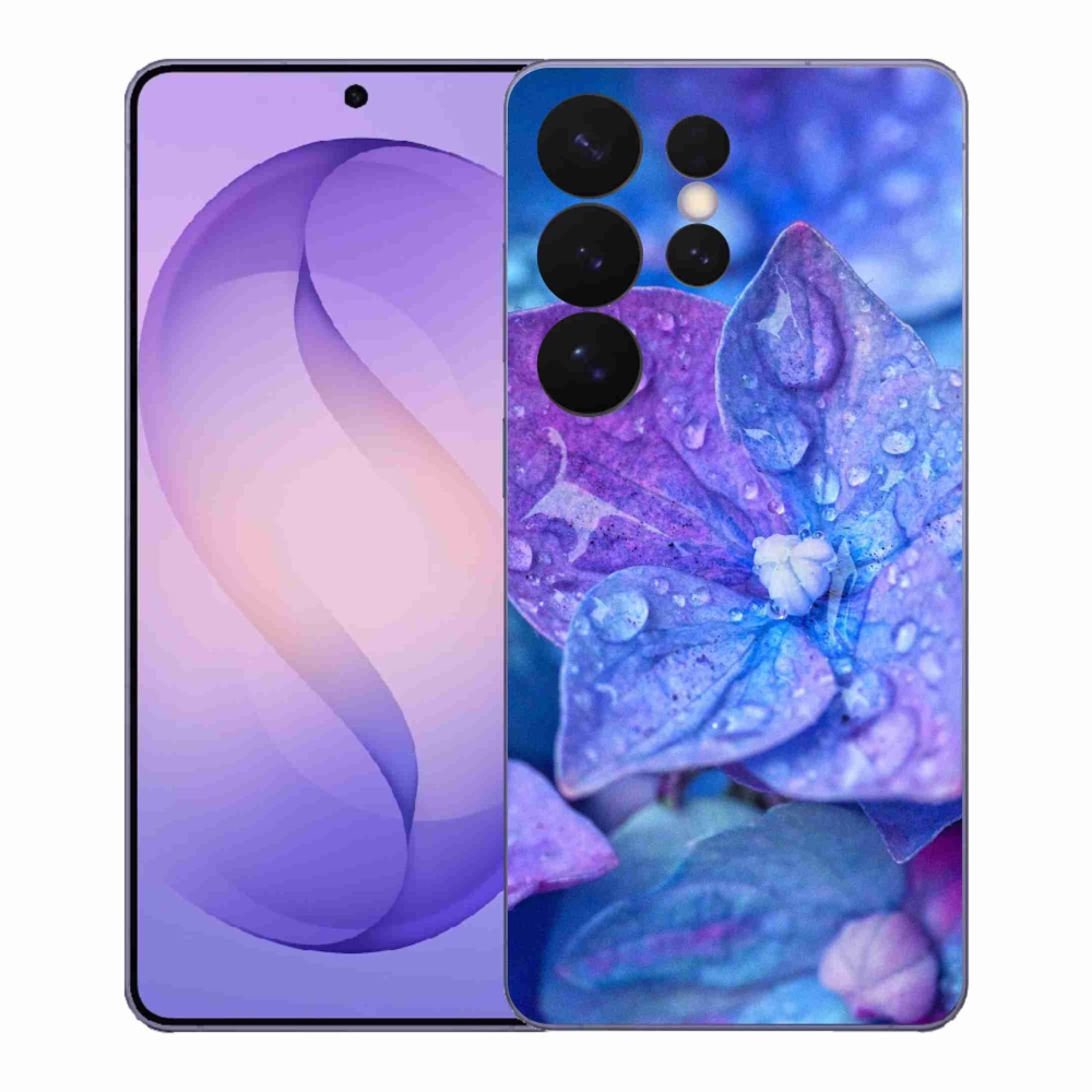 Gélový kryt mmCase na Samsung Galaxy S26 Ultra - fialový kvet