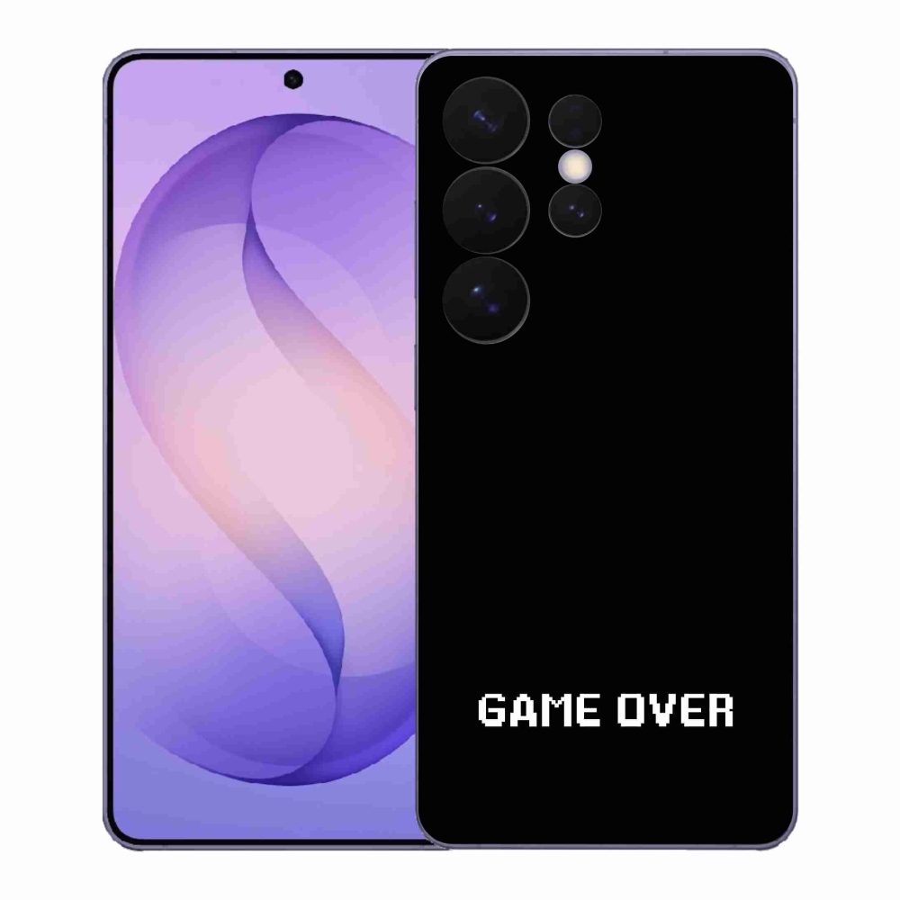 Gélový kryt mmCase na Samsung Galaxy S26 Ultra - game over čierne pozadie