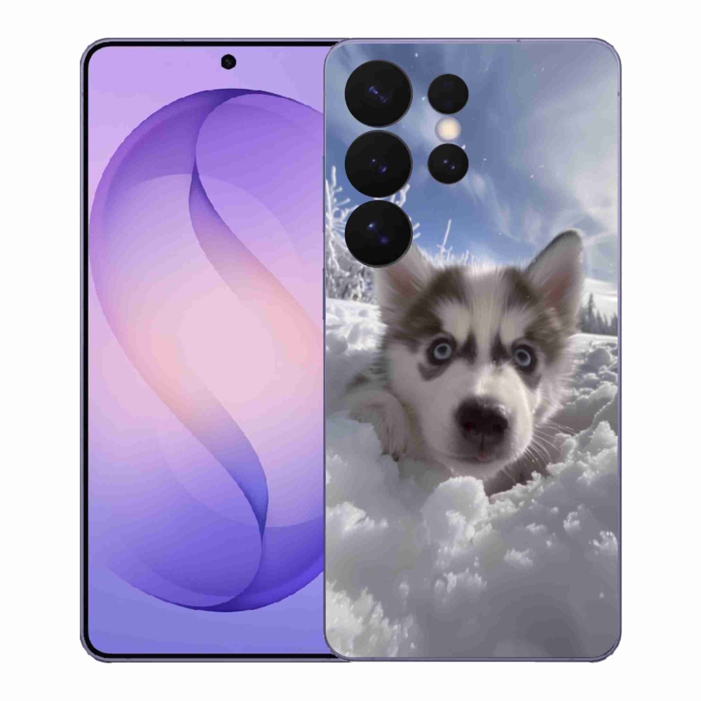 Gélový kryt mmCase na Samsung Galaxy S26 Ultra - husky v snehu