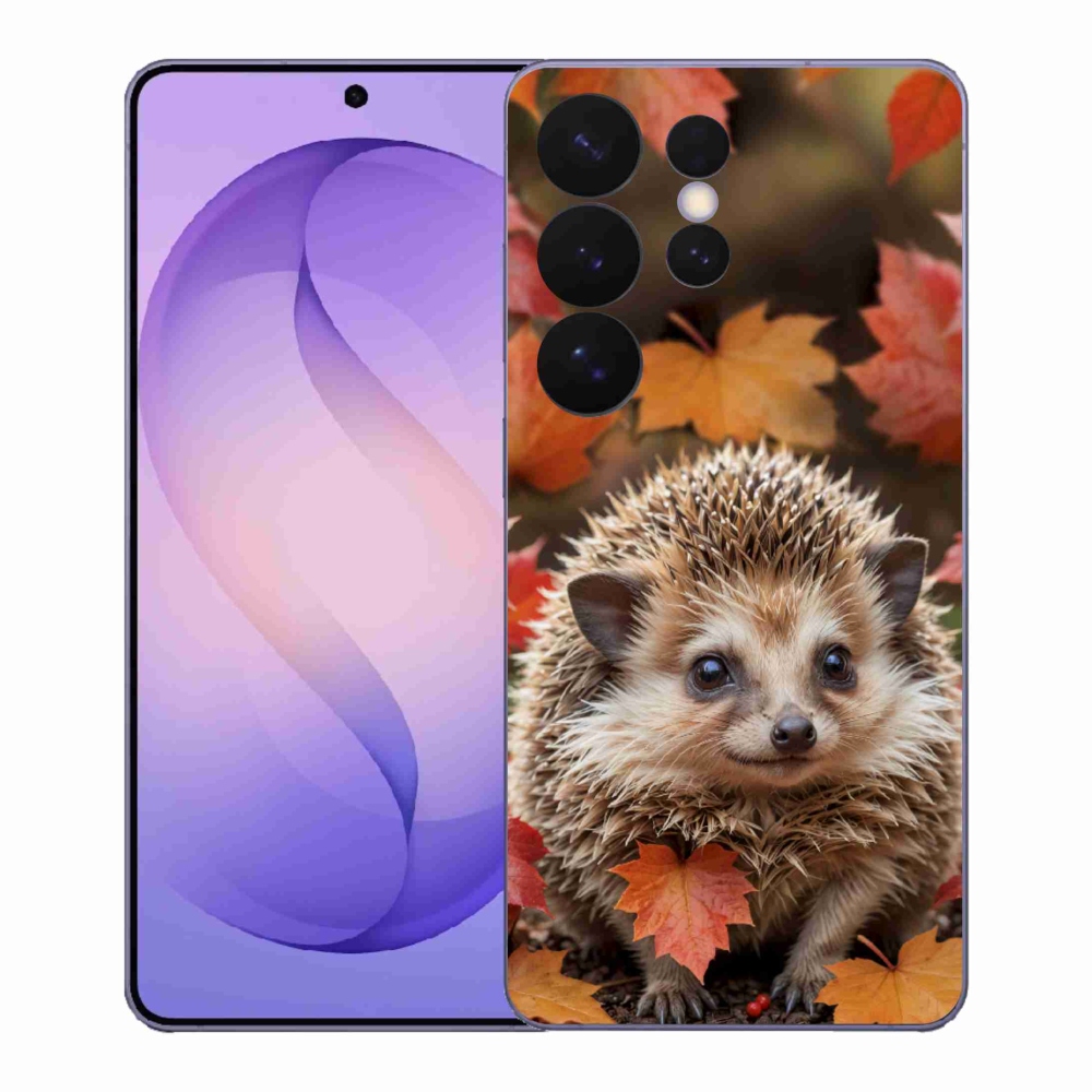 Gélový kryt mmCase na Samsung Galaxy S26 Ultra - ježko v lístia
