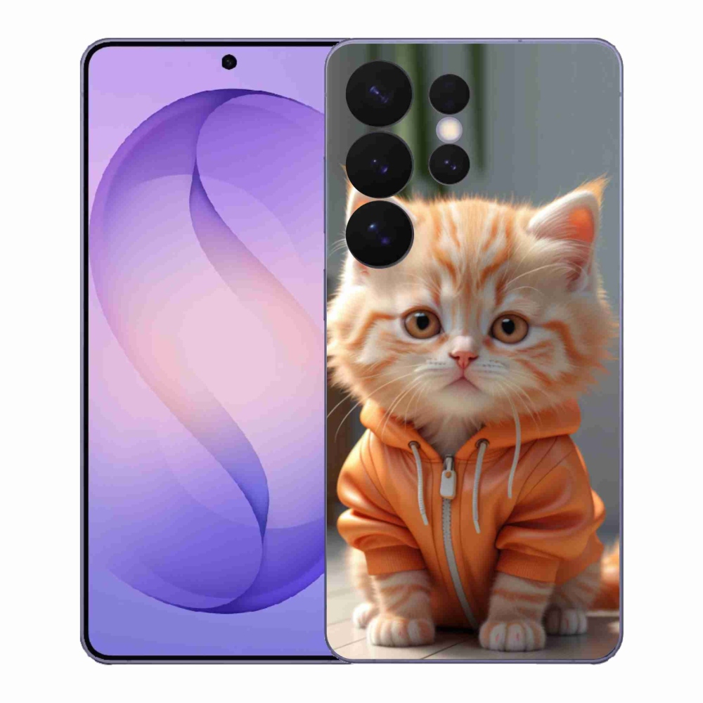Gélový kryt mmCase na Samsung Galaxy S26 Ultra - mačiatko v mikine