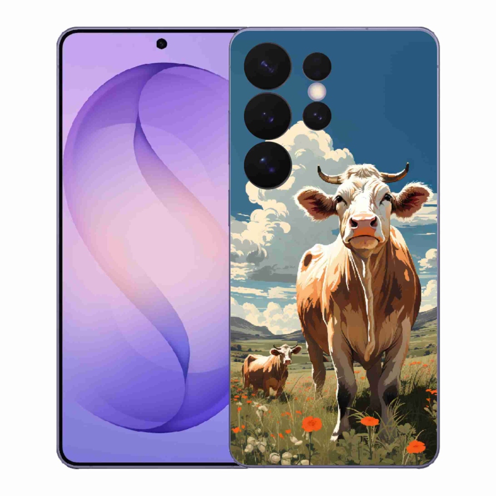 Gélový kryt mmCase na Samsung Galaxy S26 Ultra - kravy na lúke