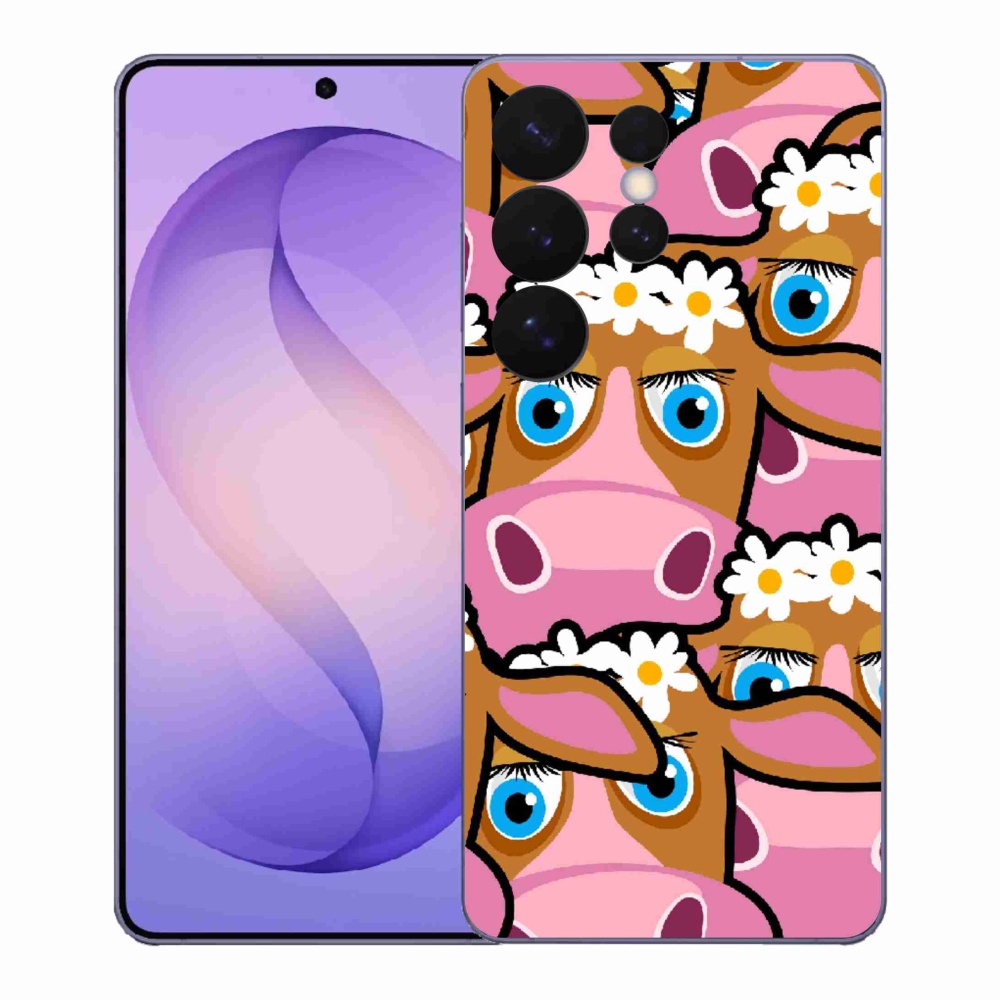 Gélový kryt mmCase na Samsung Galaxy S26 Ultra - kreslené kravičky