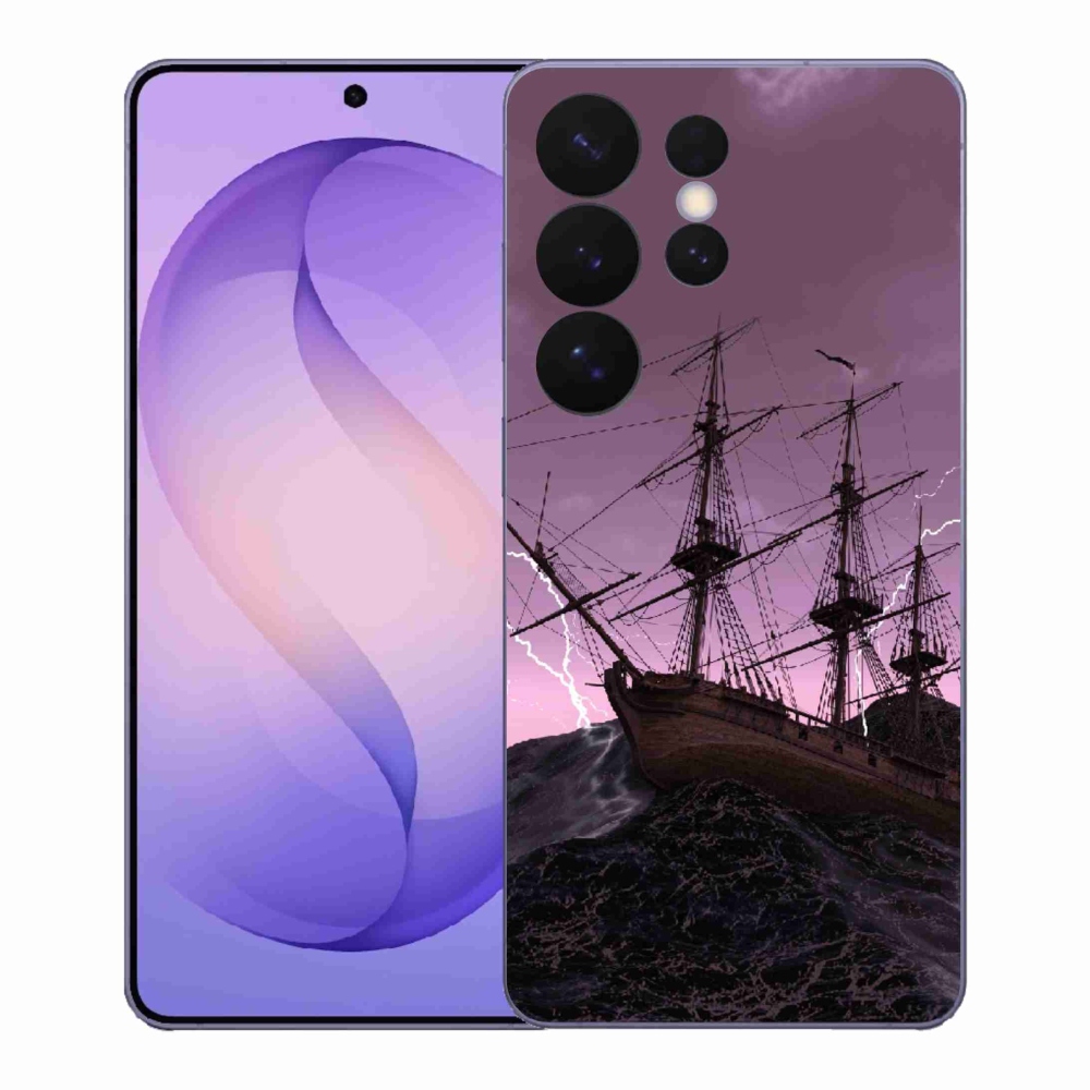 Gélový kryt mmCase na Samsung Galaxy S26 Ultra - loď v búrke