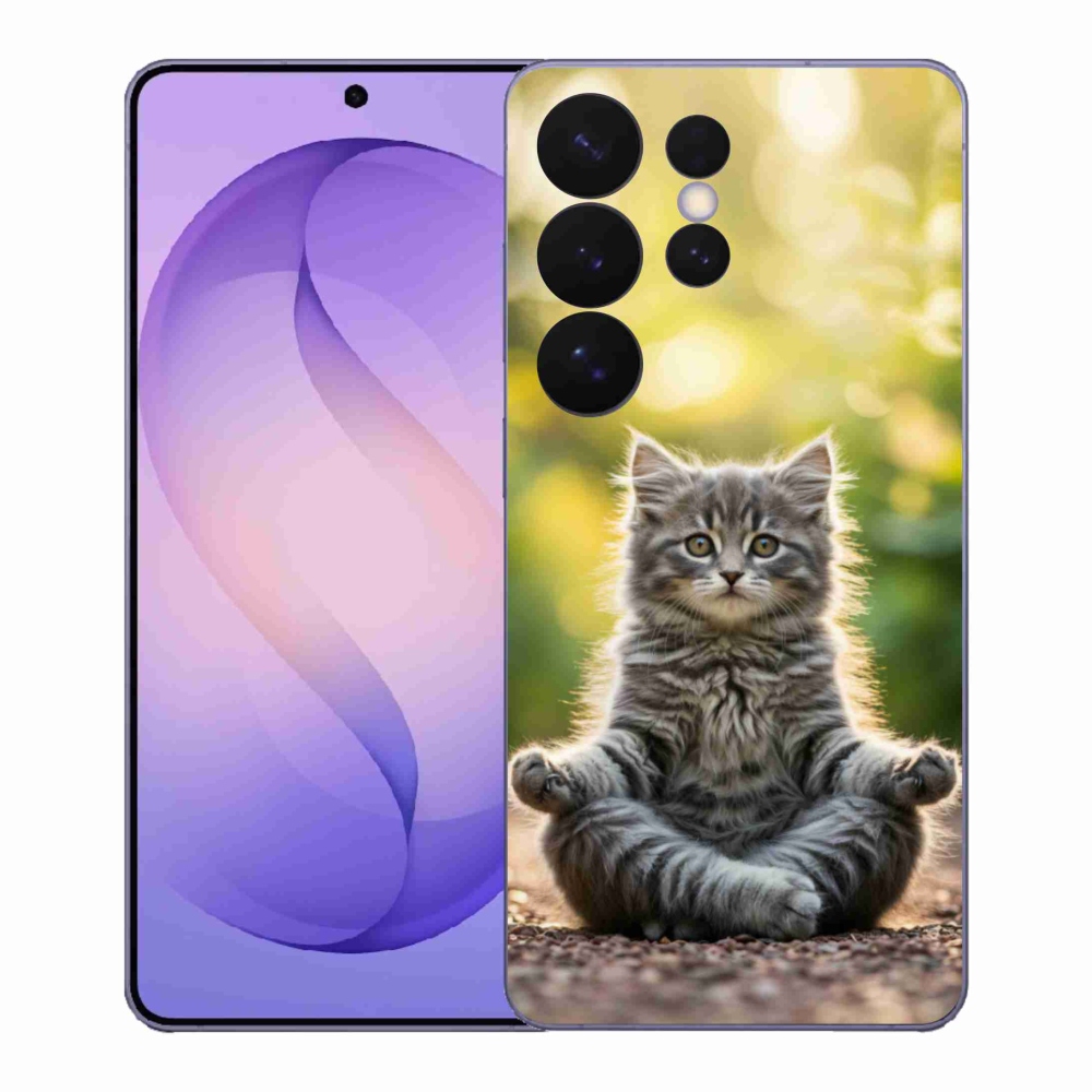 Gélový kryt mmCase na Samsung Galaxy S26 Ultra - meditujúce mačiatko