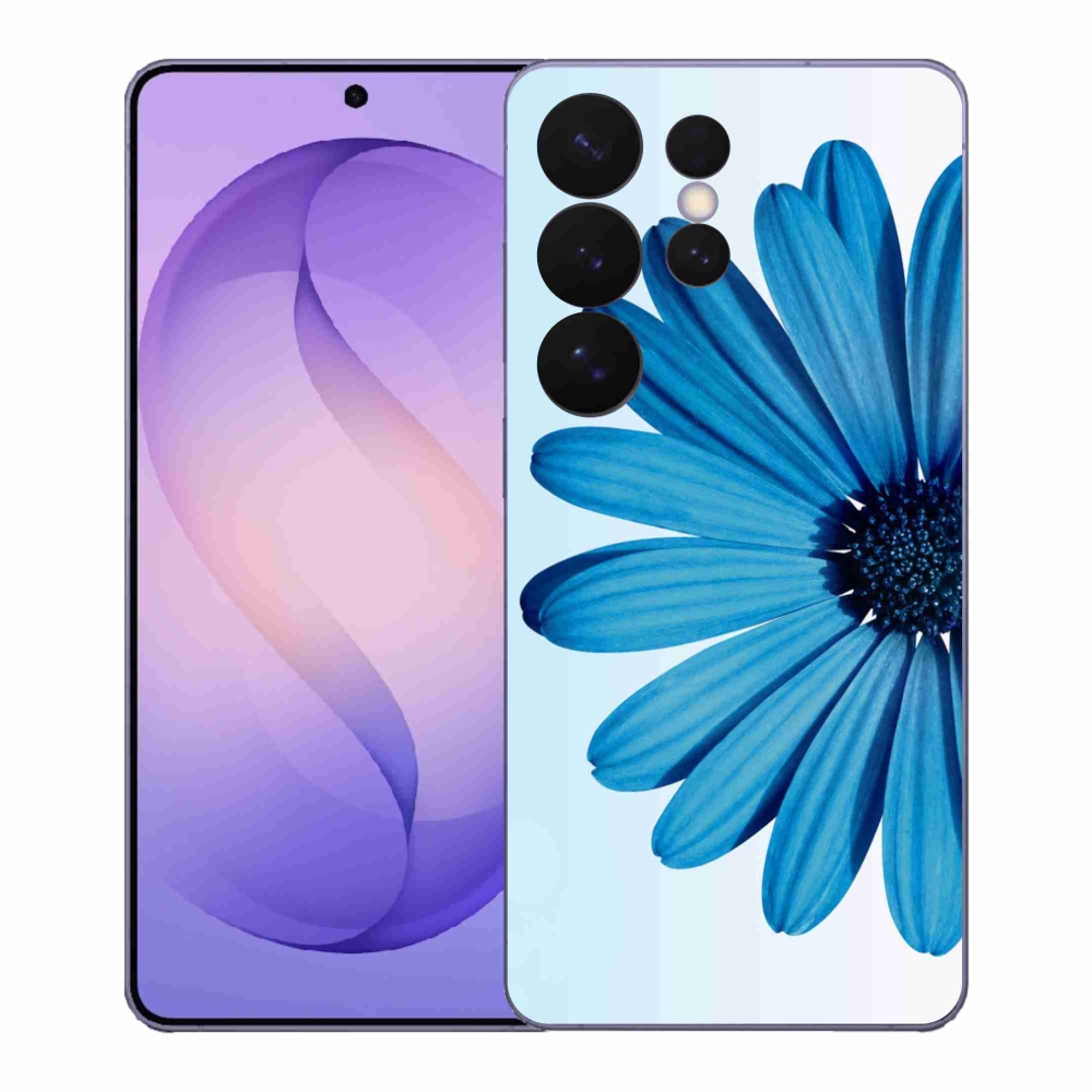 Gélový kryt mmCase na Samsung Galaxy S26 Ultra - modrá margaréta