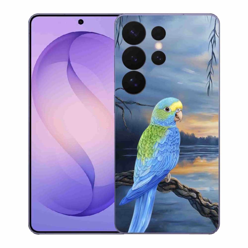Gélový kryt mmCase na Samsung Galaxy S26 Ultra - modrý papagáj