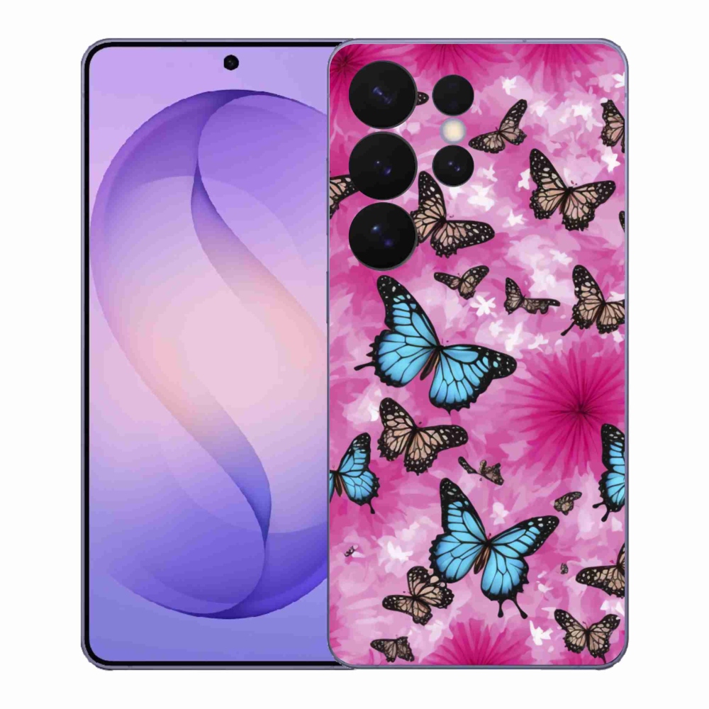 Gélový kryt mmCase na Samsung Galaxy S26 Ultra - motýlia záhrada