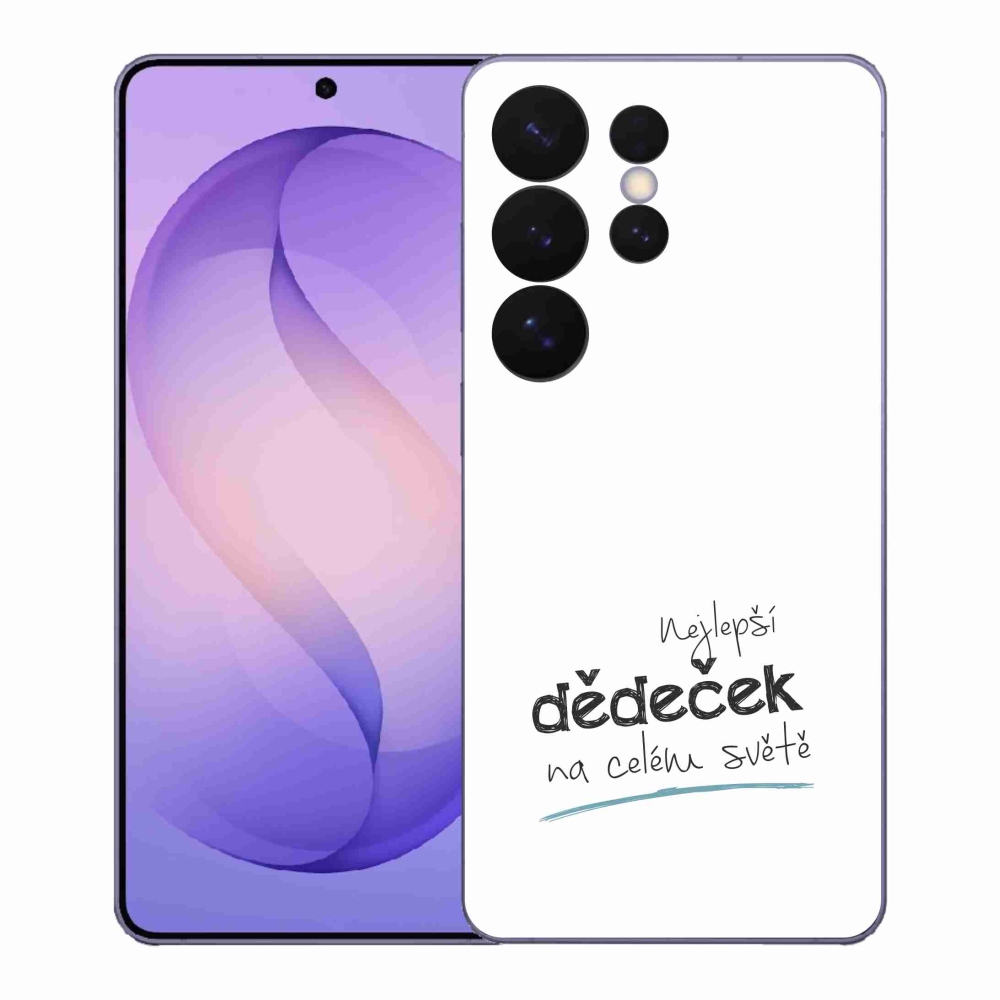 Gélový kryt mmCase na Samsung Galaxy S26 Ultra - najlepší dedko 3 biele pozadie