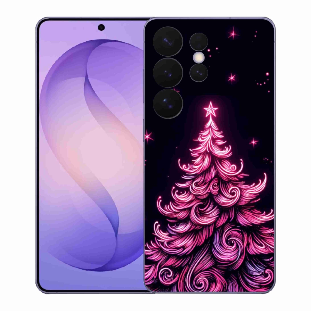 Gélový kryt mmCase na Samsung Galaxy S26 Ultra - neónový vianočný stromček 2