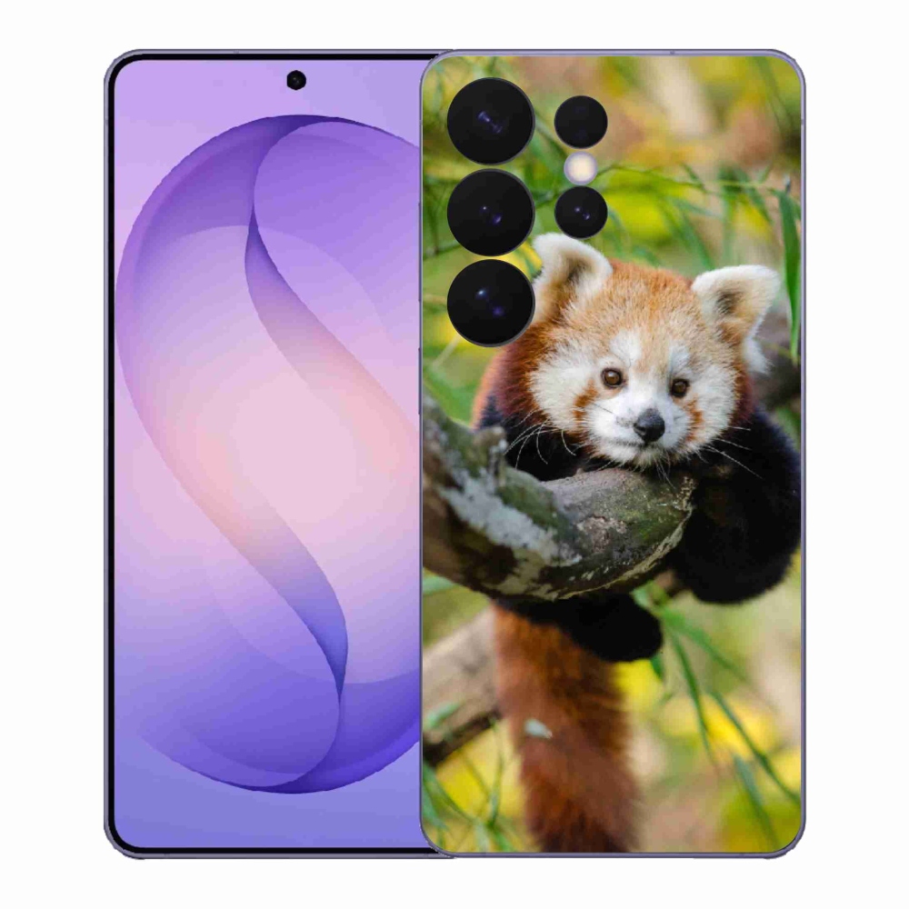Gélový kryt mmCase na Samsung Galaxy S26 Ultra - panda červená