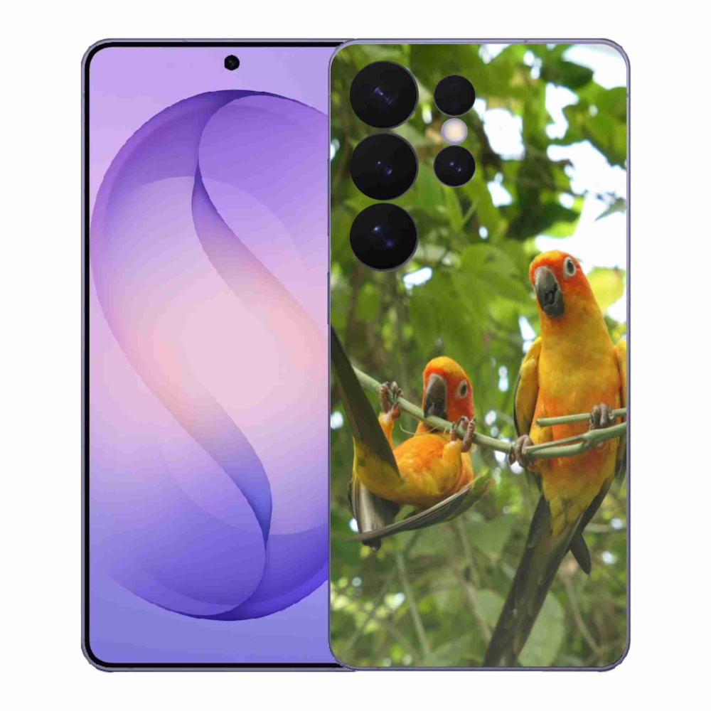 Gélový kryt mmCase na Samsung Galaxy S26 Ultra - papagáje aratingy
