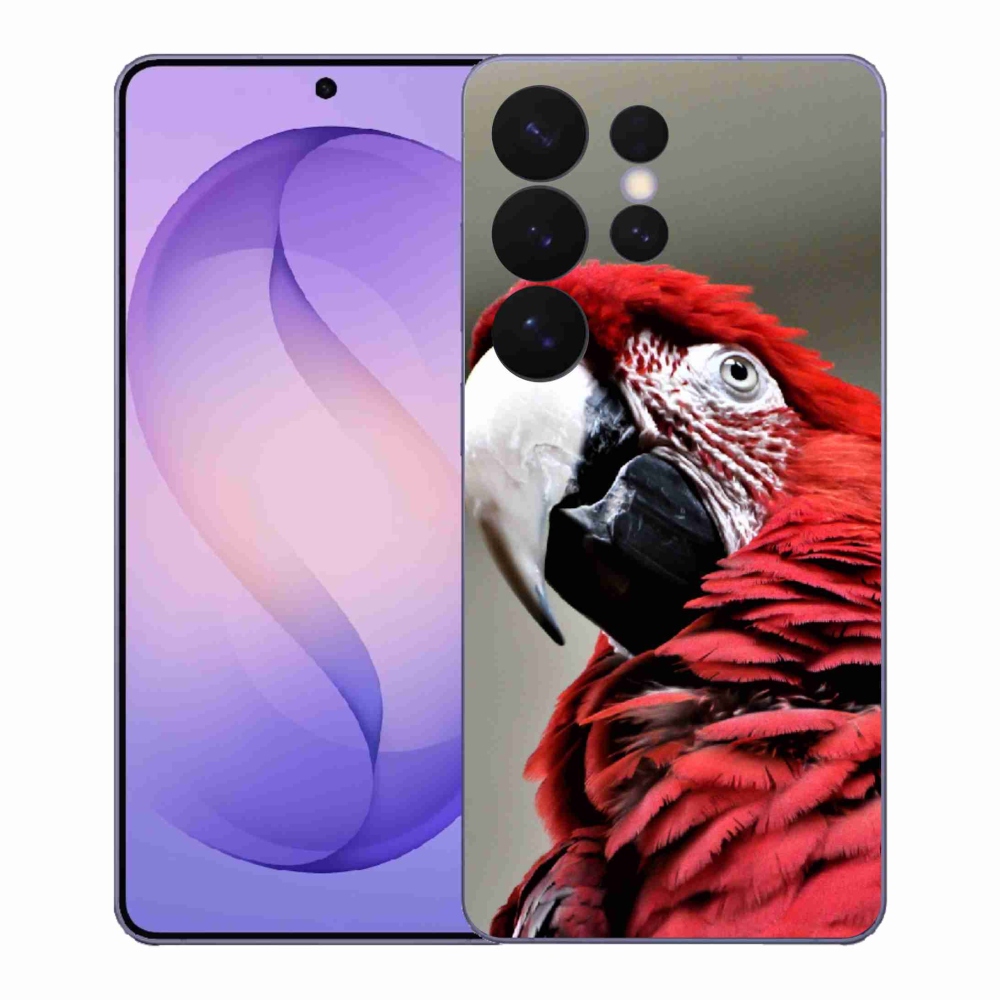Gélový kryt mmCase na Samsung Galaxy S26 Ultra - papagáj ara červený