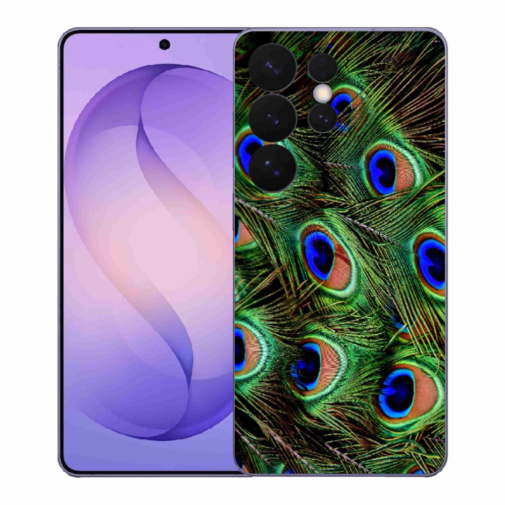 Gélový kryt mmCase na Samsung Galaxy S26 Ultra - pávie perie