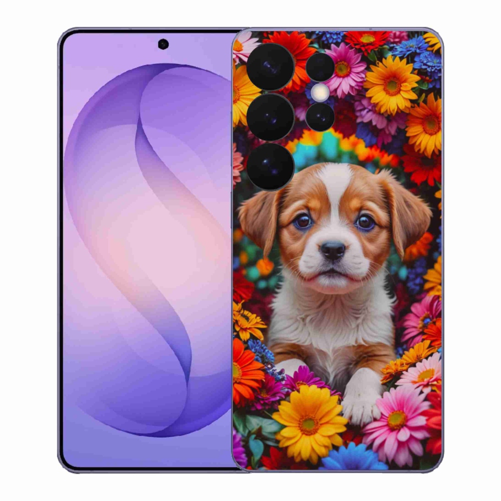 Gélový kryt mmCase na Samsung Galaxy S26 Ultra - roztomilé šteňa