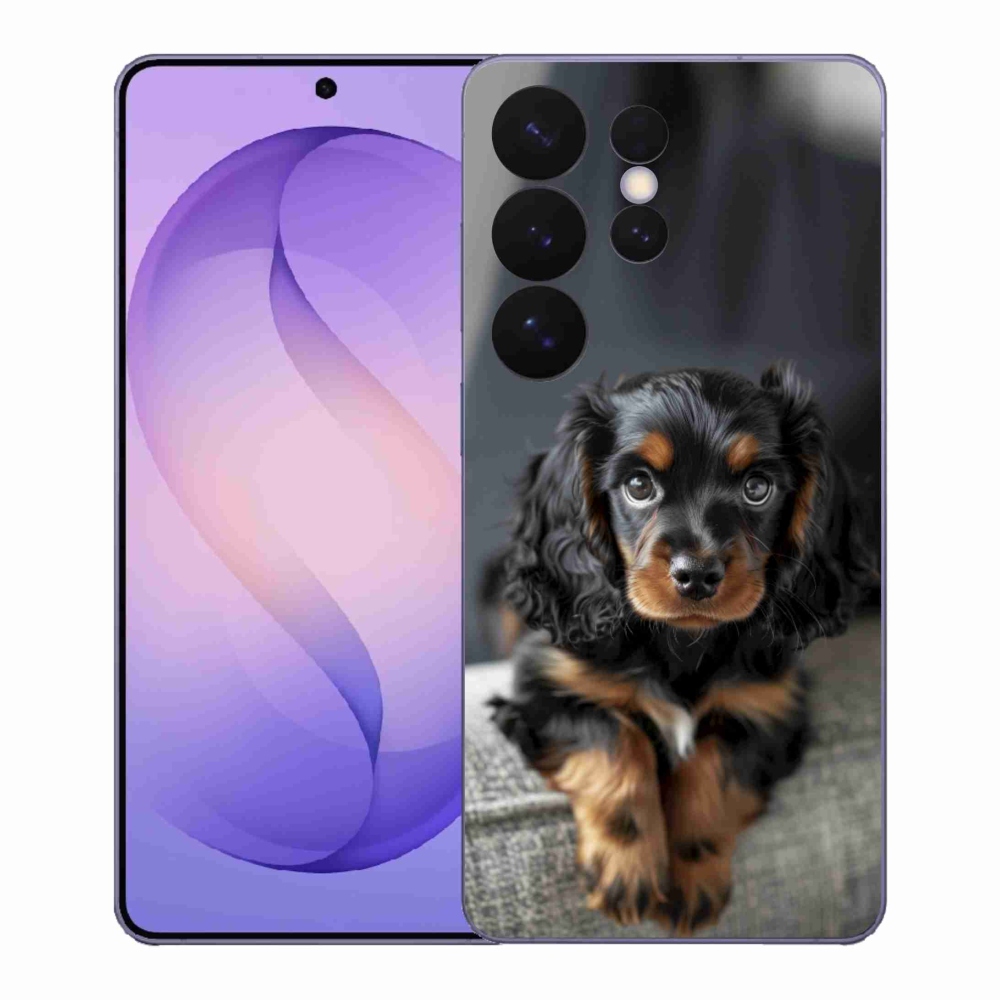 Gélový kryt mmCase na Samsung Galaxy S26 Ultra - roztomilý dlhosrstý jazvečík