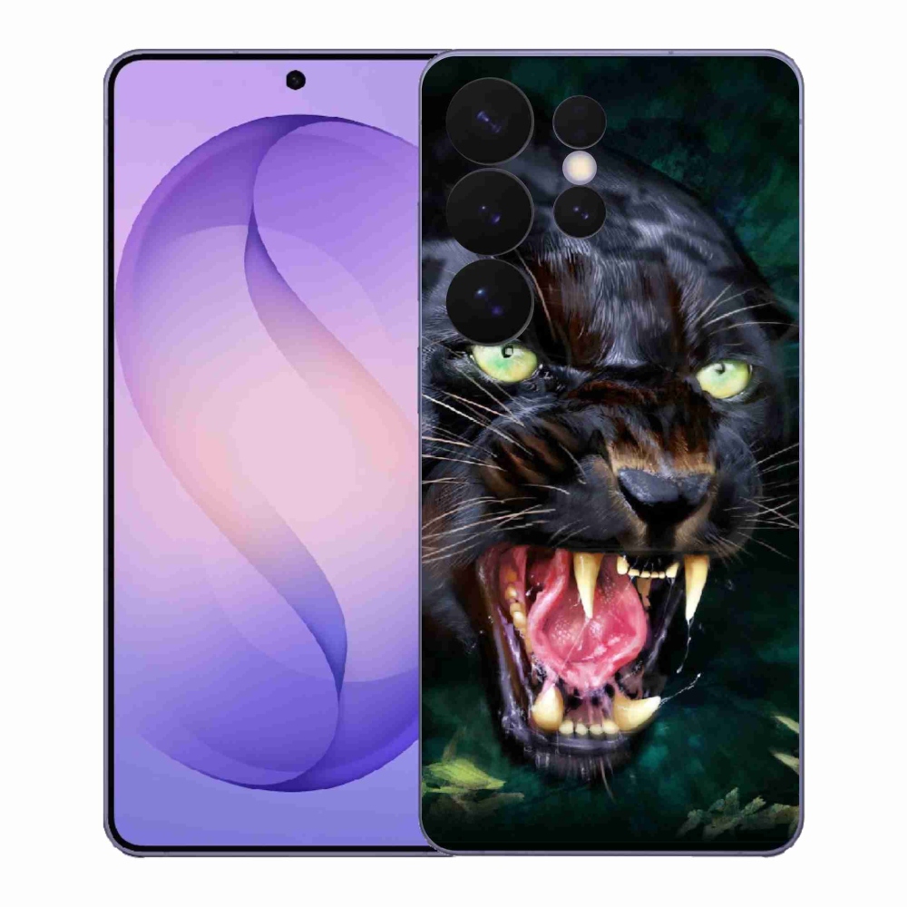 Gélový kryt mmCase na Samsung Galaxy S26 Ultra - rozzúrený čierny panter
