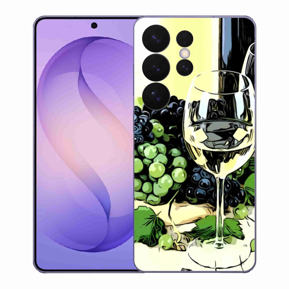 Gélový kryt mmCase na Samsung Galaxy S26 Ultra - pohár vína