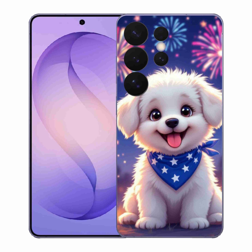 Gélový kryt mmCase na Samsung Galaxy S26 Ultra - slávnostné šteňa