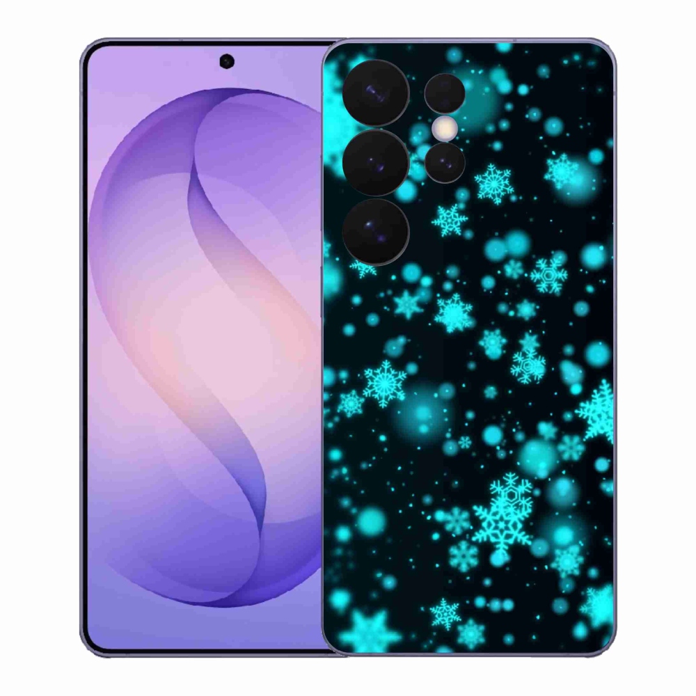 Gélový kryt mmCase na Samsung Galaxy S26 Ultra - snehové vločky 1