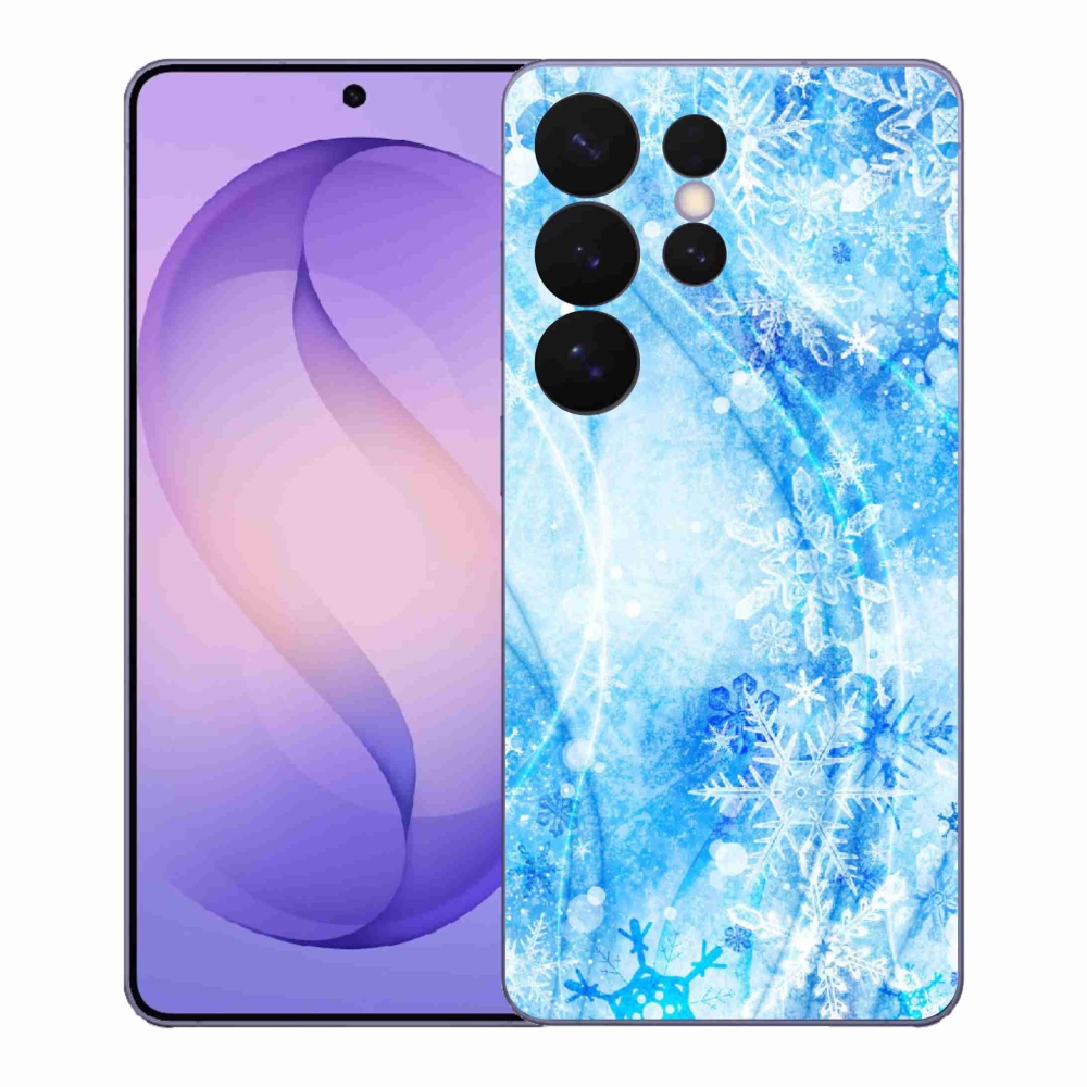 Gélový kryt mmCase na Samsung Galaxy S26 Ultra - snehové vločky