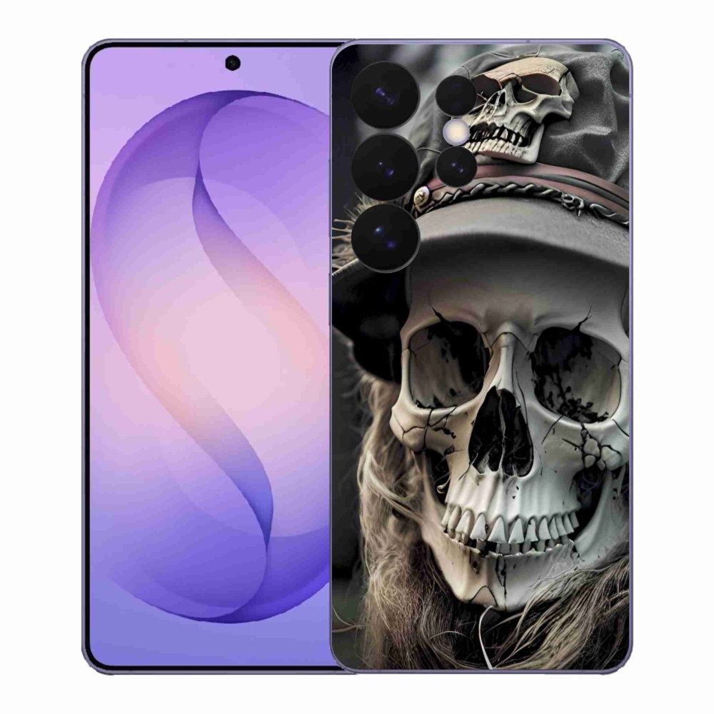 Gélový kryt mmCase na Samsung Galaxy S26 Ultra - temná lebka