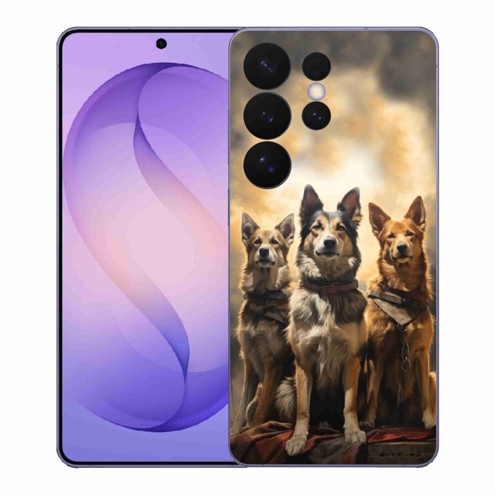 Gélový kryt mmCase na Samsung Galaxy S26 Ultra - tri psy
