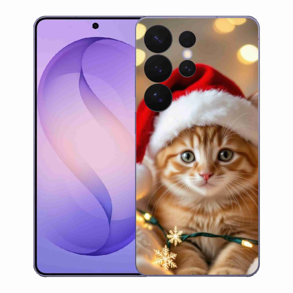 Gélový kryt mmCase na Samsung Galaxy S26 Ultra - vianočné mačiatko