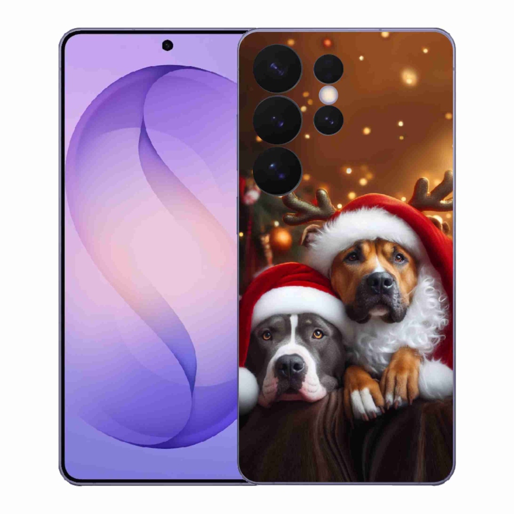 Gélový kryt mmCase na Samsung Galaxy S26 Ultra - vianočné psy