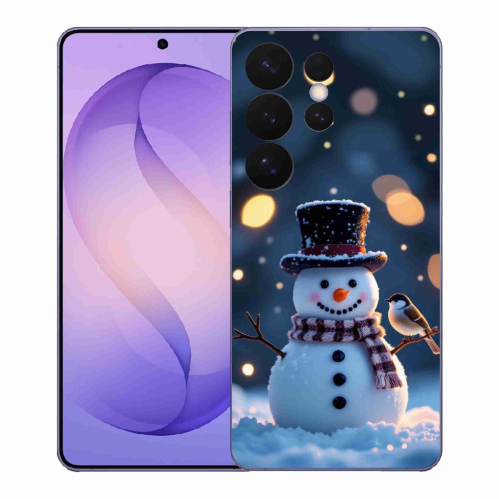 Gélový kryt mmCase na Samsung Galaxy S26 Ultra - vianočný snehuliak