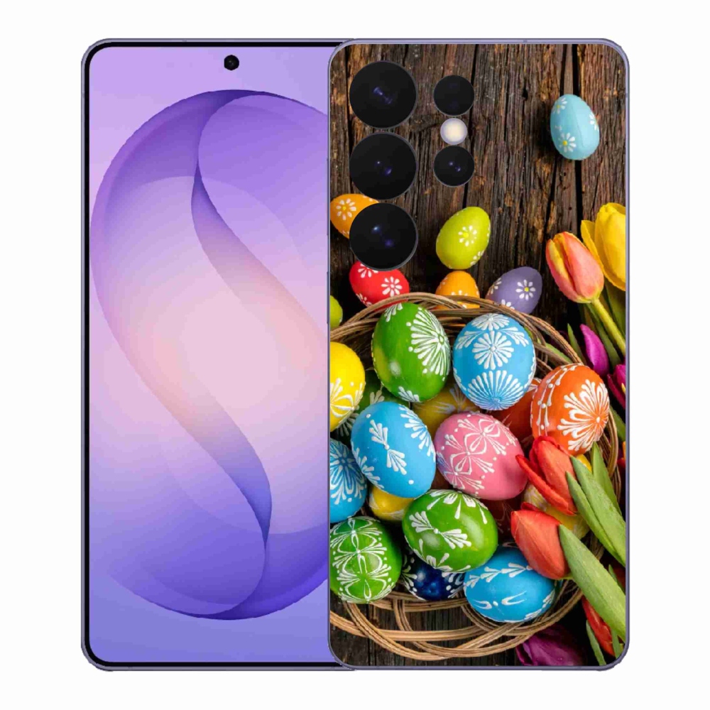 Gélový kryt mmCase na Samsung Galaxy S26 Ultra - veľkonočné vajíčka