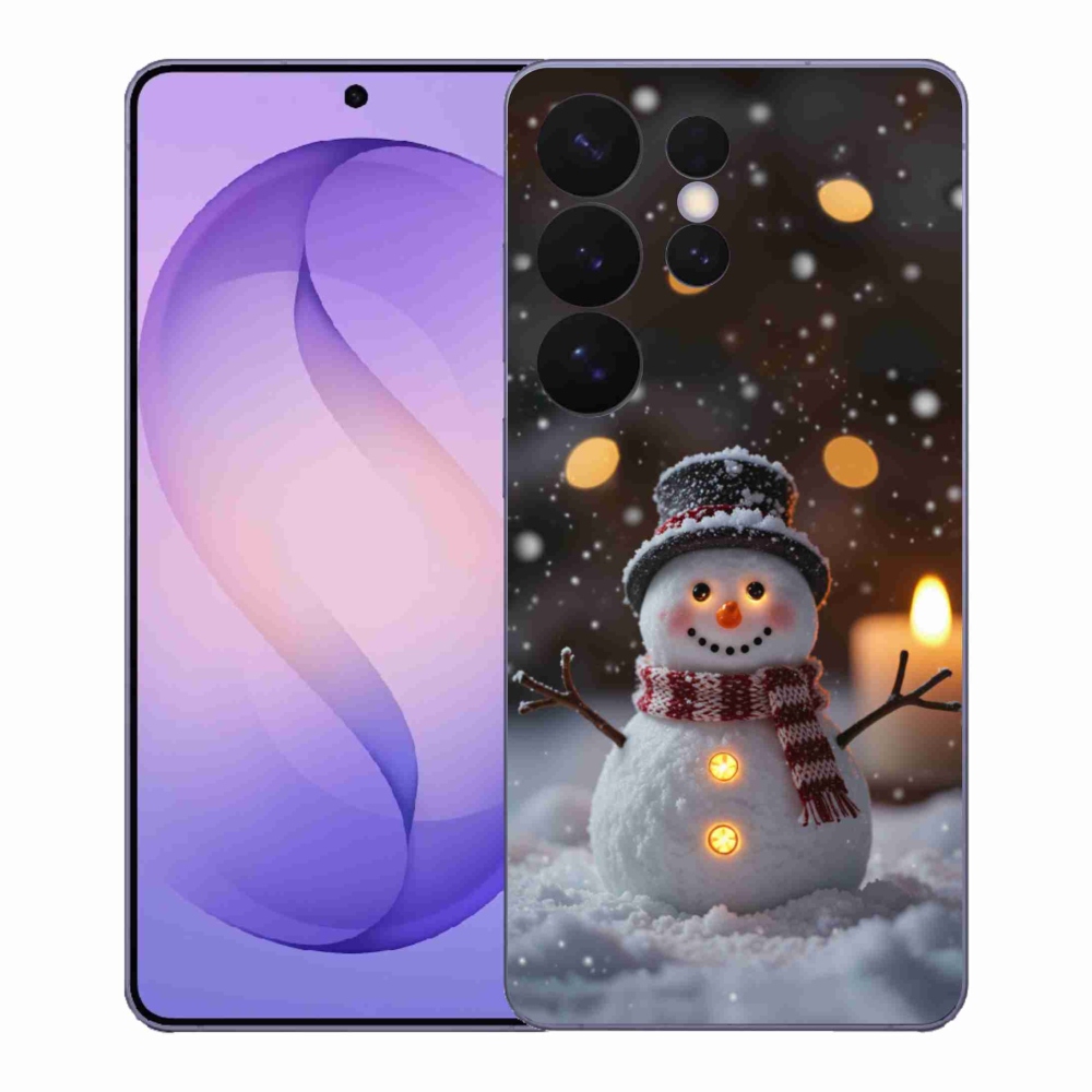 Gélový kryt mmCase na Samsung Galaxy S26 Ultra - veselý snehuliak