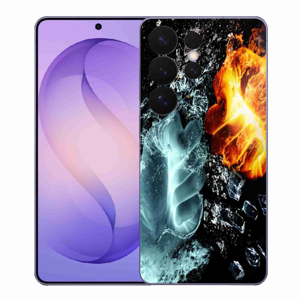 Gélový kryt mmCase na Samsung Galaxy S26 Ultra - voda a oheň