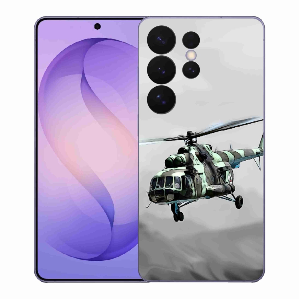 Gélový kryt mmCase na Samsung Galaxy S26 Ultra - vojenský vrtuľník