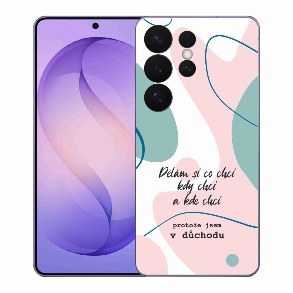 Gélový kryt mmCase na Samsung Galaxy S26 Ultra - vtipný text 10 biele pozadie