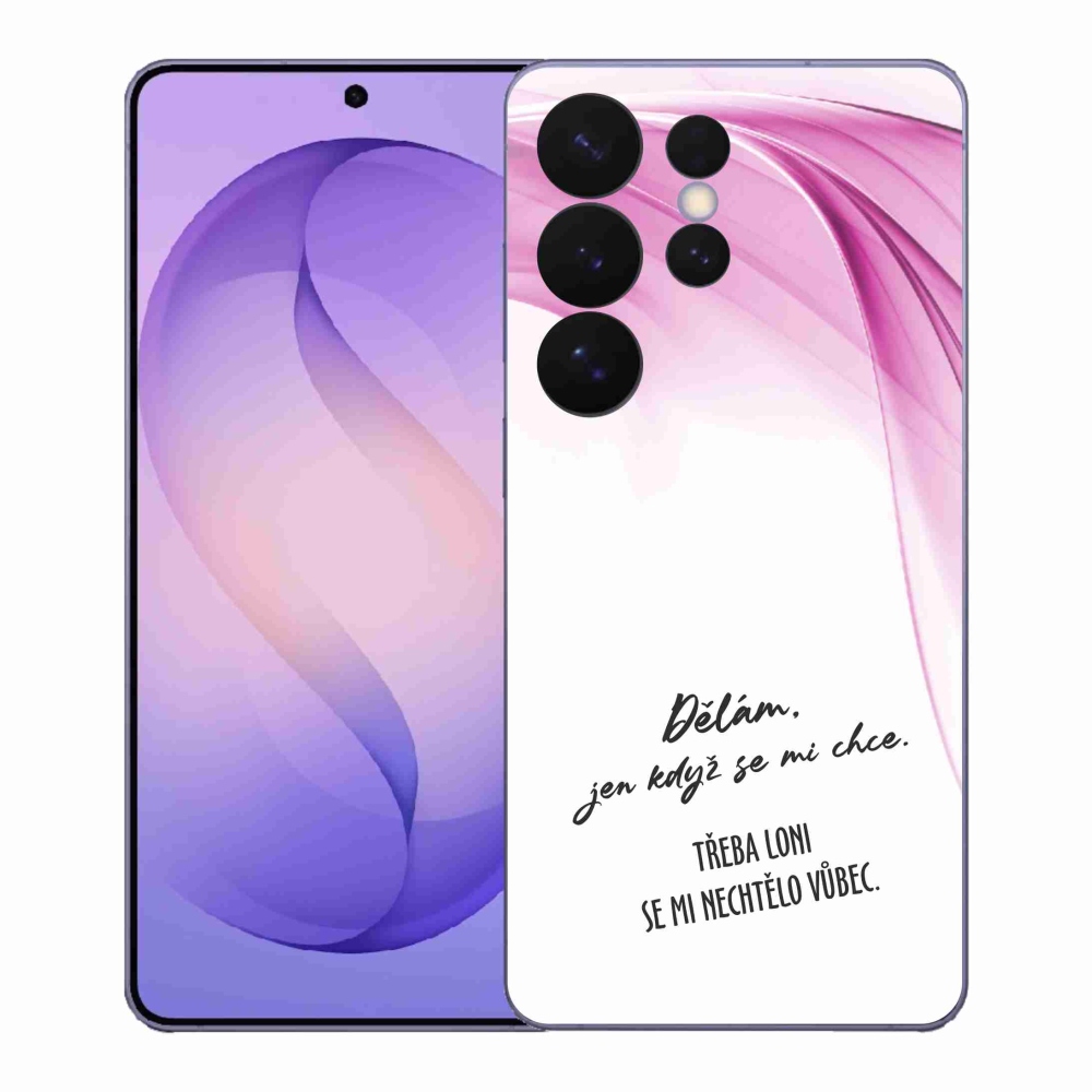 Gélový kryt mmCase na Samsung Galaxy S26 Ultra - vtipný text 12 biele pozadie