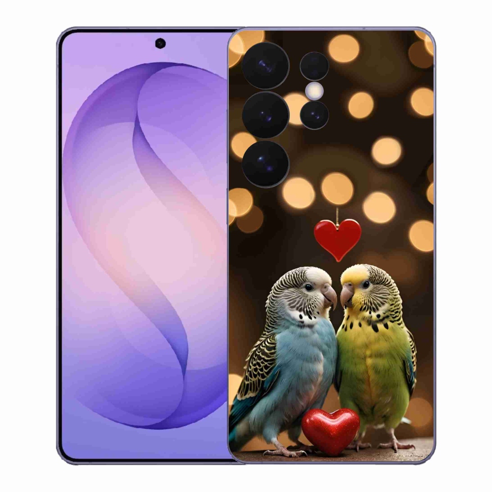 Gélový kryt mmCase na Samsung Galaxy S26 Ultra - zamilovaní papagáje