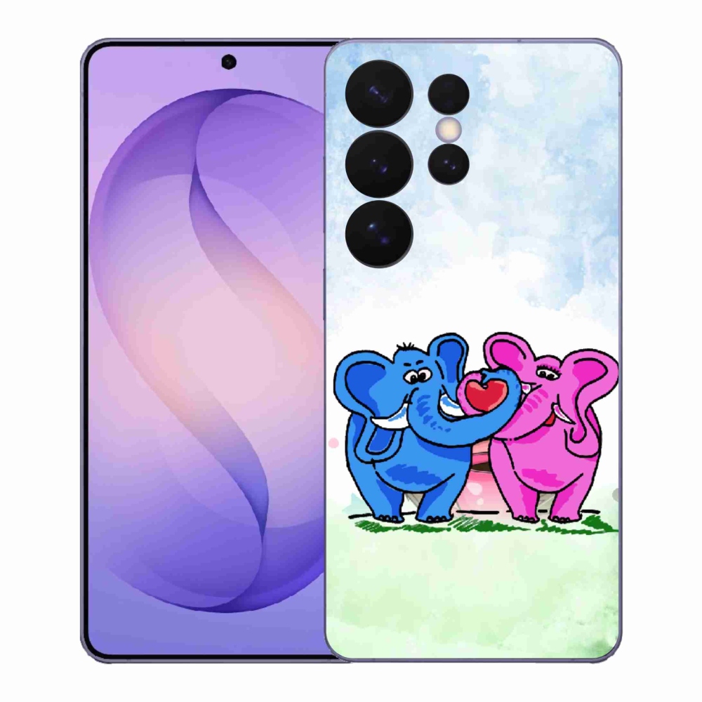 Gélový kryt mmCase na Samsung Galaxy S26 Ultra - zamilovaní slony