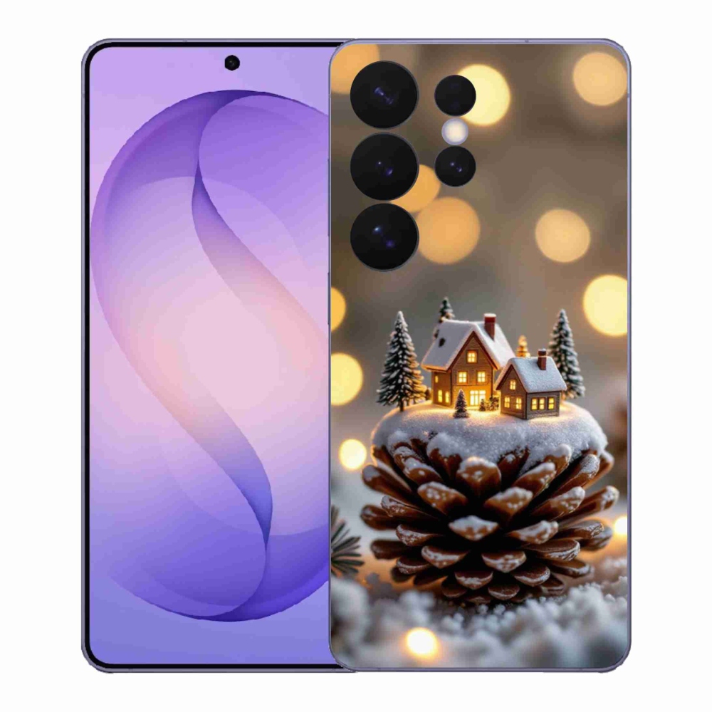 Gélový kryt mmCase na Samsung Galaxy S26 Ultra - zimná dedinka