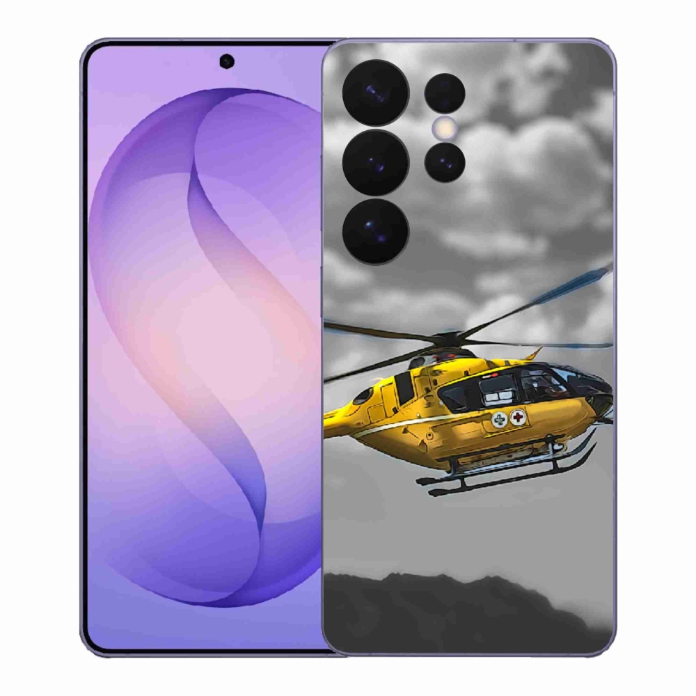 Gélový kryt mmCase na Samsung Galaxy S26 Ultra - žltá helikoptéra